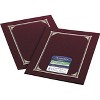 Geographics Certificate/Document Cover 12 1/2 x 9 3/4 Burgundy 6/Pack 45333 - 2 of 2