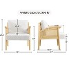 Yaheetech Boucle Upholstered Accent Chair Lounge Chair for Living Room, White - 3 of 4