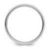 Black Bow Jewelry 6mm 14K White Gold Brushed Beveled Edge Comfort Fit Band - 2 of 4