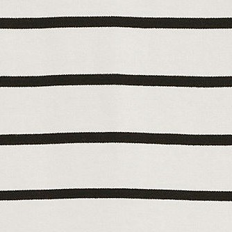 ivory/black placed stripe