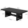 Tribesigns 55.12" Rectangular Coffee Table, Modern Minimalist Center Table Cocktail Accent for Living Room, Easy Assembly - 3 of 4