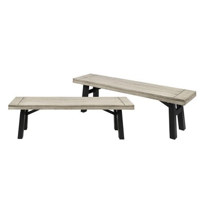 Dining Table Bench, Acacia Wood Dining Bench, 600 Pound Weight Capacity,14.25'' Dx63.00'' Wx17.75'' H For Indoor Outdoor Park Poolside Garden Patio