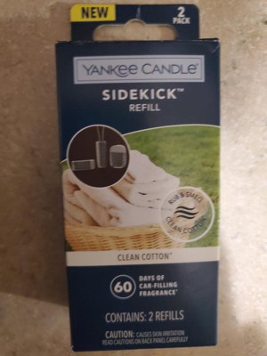 Yankee Candle 2pk Sidekick Car Air Fresheners Universal Refill Clean Cotton  : Target