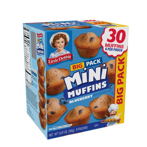 Little Debbie Big Pack Blueberry Mini Muffins - 12.67oz : Target