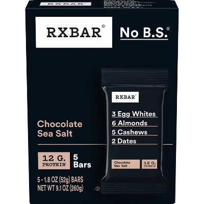 RXBAR Chocolate Sea Salt Protein Bars - 9.1oz/5ct