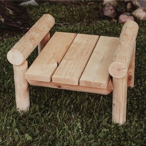 Lakeland Mills Cedar Log Ottoman - 1 of 1