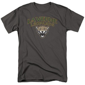 University of La Verne Official Distressed Primary Logo Adult T Shirt, Athletic Heather - 1 of 4