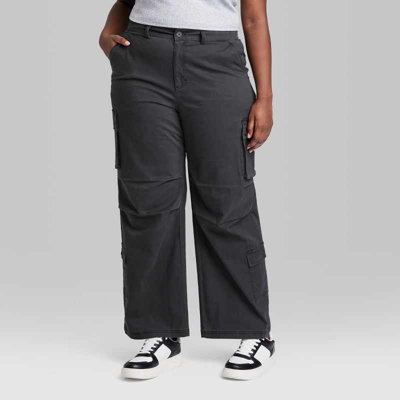 Women's High-Rise Cargo Utility Pants - Wild Fable™, 3 of 11
