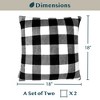 PAVILIA Set of 2 Throw Pillow Covers, Decorative Velvet Square Cushion Cases for Bed Sofa Couch Bedroom Living Room - 4 of 4
