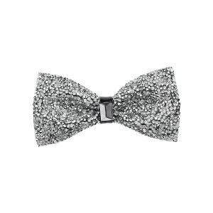 INSPIRE CHIC Women's Fine Diamonds Shiny Adjustable Bow Tie 1 Pc - 1 of 4