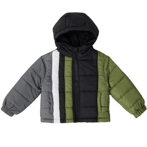 BEARPAW - Boy's Quilted Puffer Coat with Hood - image 1 of 3