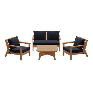 WestinTrends Avalon Outdoor 5-Piece Modular Sectional Patio Furniture Sofa Set - 1 of 4