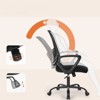 FONTOI Task and Office Chairs, Office Chair with Adjustable Foot Ring, Swivel Task Chair for Home Office, Black, 26.4"*37.8"*26.4" - 3 of 4