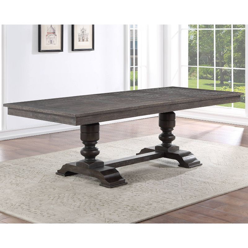 Hutchins Dining Table Washed Espresso - Steve Silver Co., 3 of 10