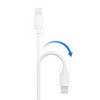 Just Wireless TPU Lightning to USB-A Cable- White - 4 of 4