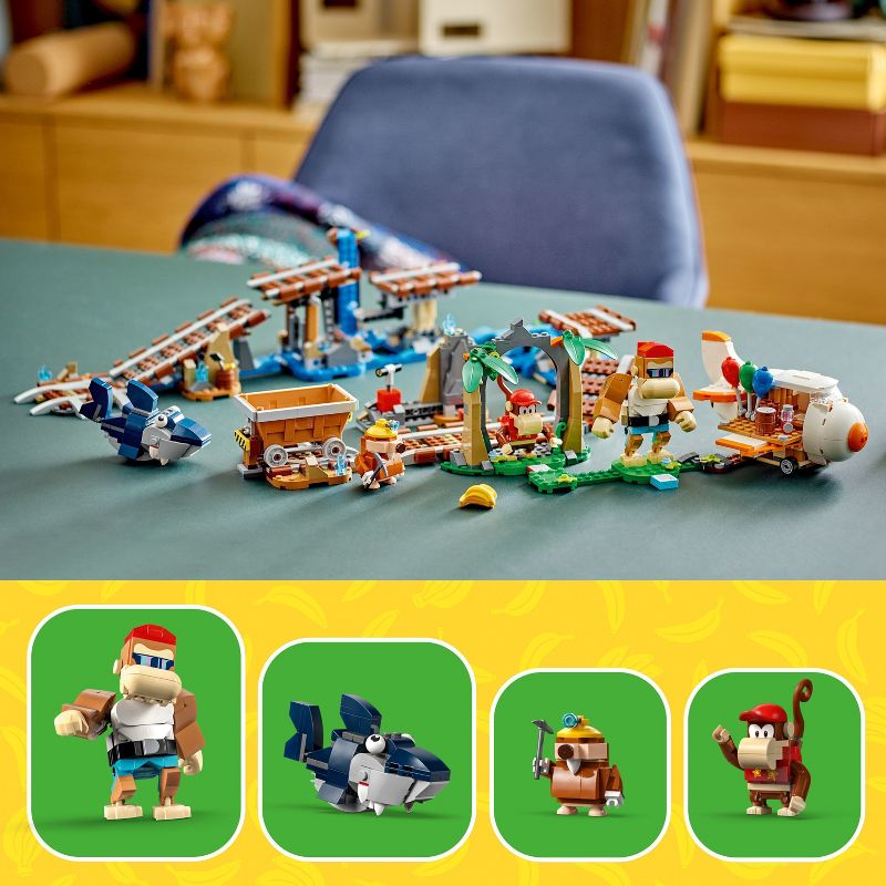 LEGO Super Mario Diddy Kong&#39;s Mine Cart Ride Expansion Set Building Toy 71425, 5 of 8