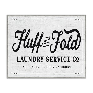 Stupell Industries Fluff and Fold Laundry Room Framed Giclee Art - 1 of 4