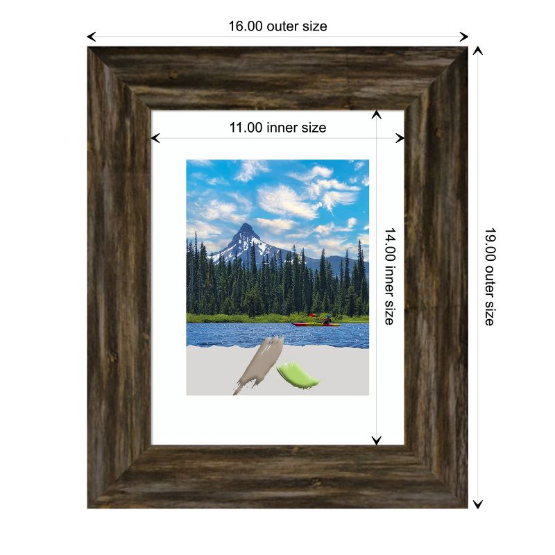 Amanti Art Fencepost Narrow Wood Picture Frame, 5 of 11