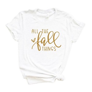 Simply Sage Market Women's All The Fall Things Short Sleeve Graphic Tee - 1 of 2