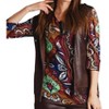 Women's MICROFIBER LEATHER HOODED DRAWSTRING VEST - ANGEL - 2 of 4