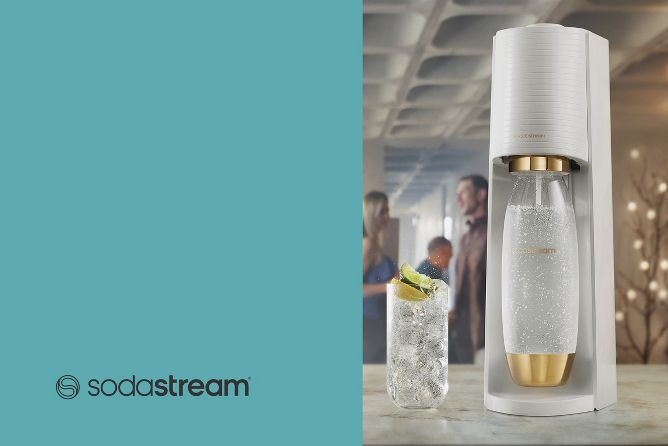 SodaStream 1L Slim Limited Edition Gold Carbonating Bottle