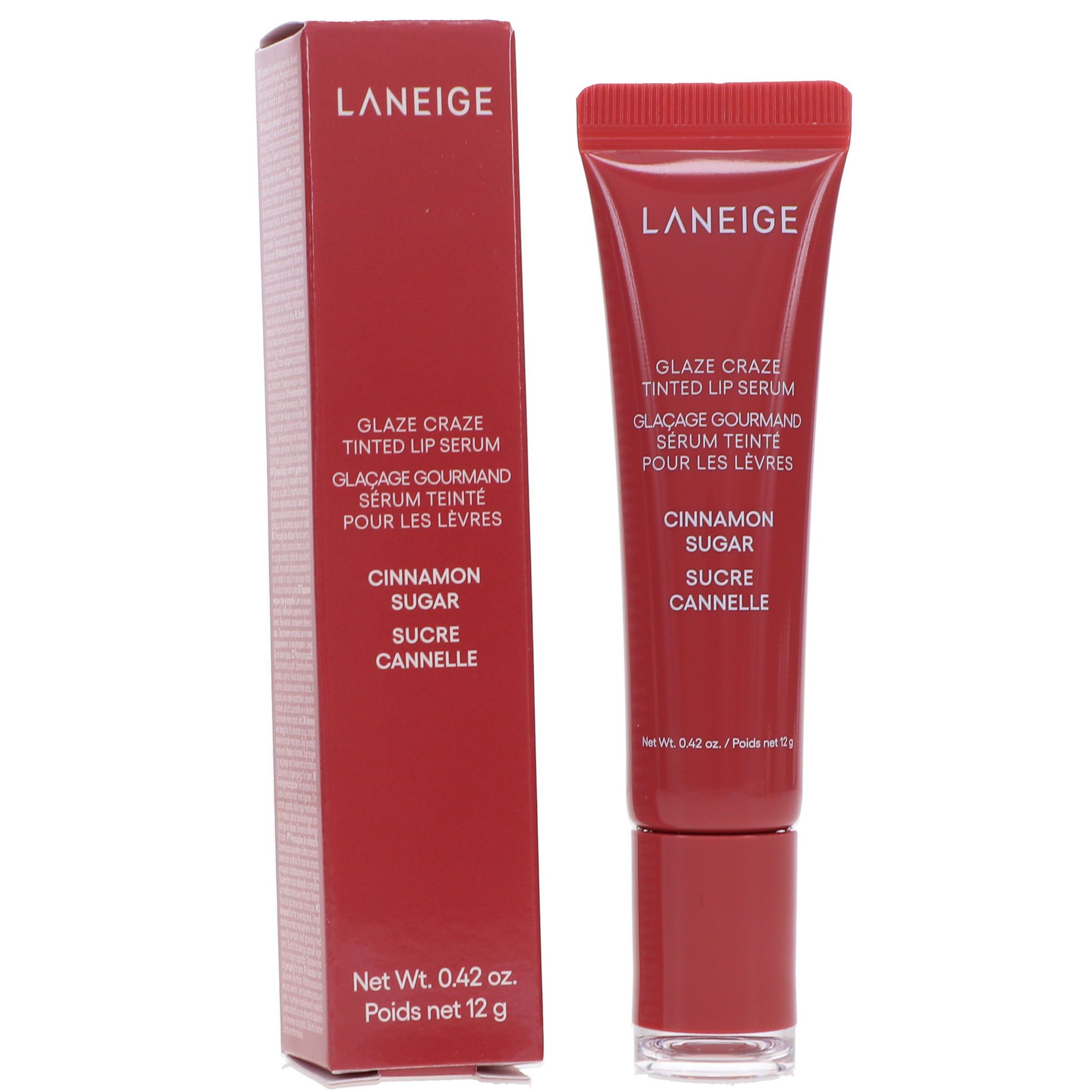 LANEIGE Glaze Craze Tinted Lip Serum Cinnamon Sugar 0.42 oz