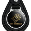 Ohio Dominican University Primary Logo Black Leather Keychain - 3 of 4