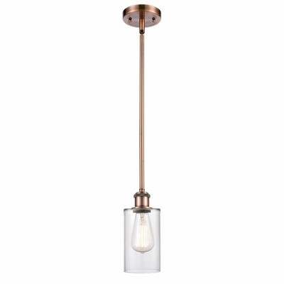 Clymer - 1 Light Mini Pendant In Art Deco Style-10 Inches Tall and 3.88 Inches Wide