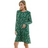 Harlow & Rose Womens Long Sleeve Christmas Print Dress - 2 of 4