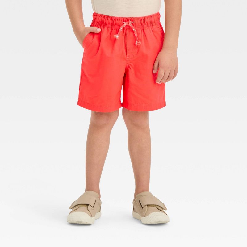Toddler Boys' Woven Solid Pull-On Shorts - Cat & Jack™, 1 of 5
