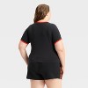 Women's Formula 1 Short Sleeve Graphic Baby T-Shirt - Black - 2 of 3