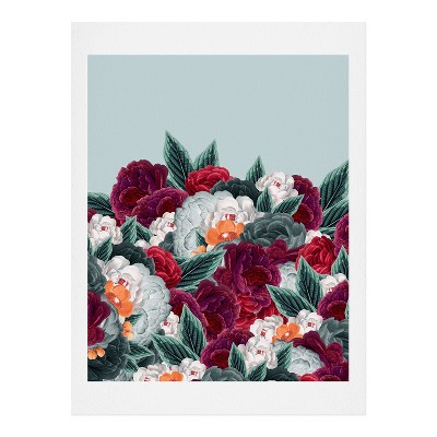 Deny Designs 8"x10" Iveta Abolina English Rose Art Print Unframed Wall Poster Green: Matte Finish, Botanical Digital Art, Home Decor