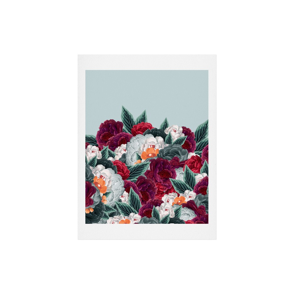 8"x10" Iveta Abolina English Rose Art Print Unframed Wall Poster Green - Deny Designs