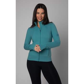 90 Degree By Reflex Womens Citylite Full Zip Jacket With Front Pockets And  Side Bungee Cords : Target