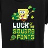 Women's - SpongeBob Squarepants - Luck Of The Square Pants Short Sleeve Graphic T-Shirt - 2 of 4