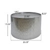 GDFStudio Geyer Modern Iron Round 3 Piece Accent and Coffee Table Set - 4 of 4