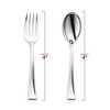 Smarty Had A Party Silver Plastic Mini Flatware Set - 960 Guests - 2 of 4