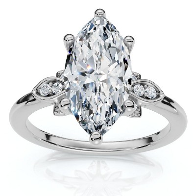 Pompeii3 Certified 2.04Ct Fiore Marquise Diamond Engagement Ring 14k Gold or Platinum Lab