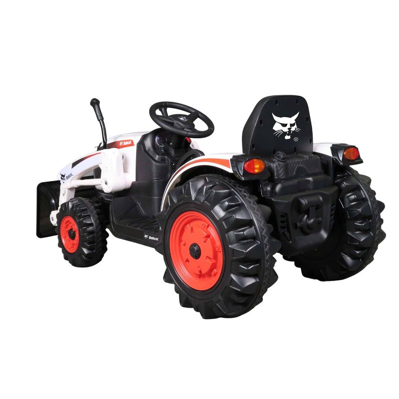 Best Ride on Cars 12v Bobcat Construction Tractor Ride-On - White, 2 of 5