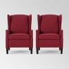 Set of 2 Wescott Contemporary Fabric Recliners - Christopher Knight Home - 2 of 4