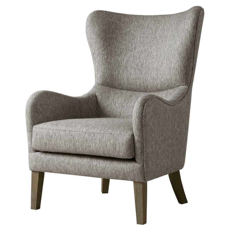 Aria Swoop Upholstered Wing Chair, 1 of 11