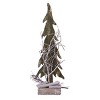 Transpac Christmas Rustic Holiday Wood Santa Snowman Tree Tabletop Decoration Set of 4, 10.0H inches - 2 of 4