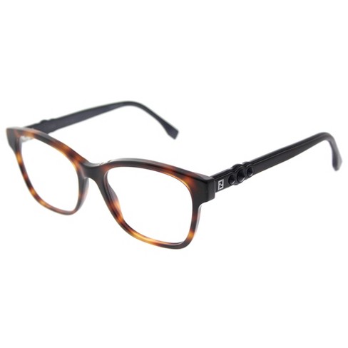 Fendi Eyeglasses Frames F867 216 Shiny Brown Square Cat Eye Full Rim  48-21-135