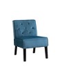 Grungis 2 Piece Velvet Armless Accent Chairs,Living Room Chairs with Button Tufted Back,Comfy Chairs for Living Room,Bedroom - 3 of 4
