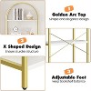 Bookshelf 5 Tier Arched Bookcase, 71" Tall Industrial Open Book Shelves for Living Room - 3 of 4
