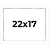 PosterPalooza | Modern Shadow Box 1" Depth White Picture Frame - UV Acrylic, Backing Board, Hanging Hardware - 2 of 4