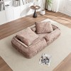 70" Velvet Best Human Sized Dog Bed Pet And Human Friendly Pet Beds, Adjustable Bean Bag Floor Sofa with Massage Pillow & 2 Soft Pillows-Cuddlewood - 2 of 4