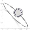 Black Bow Jewelry Sterling Silver Kappa Kappa Gamma Greek Life Bangle Bracelet 7 Inch - 2 of 3