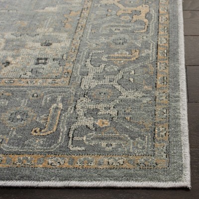 Elegance Redefined Hand-Knotted Viscose Area Rug - Gray, 6'7" x 9'2"