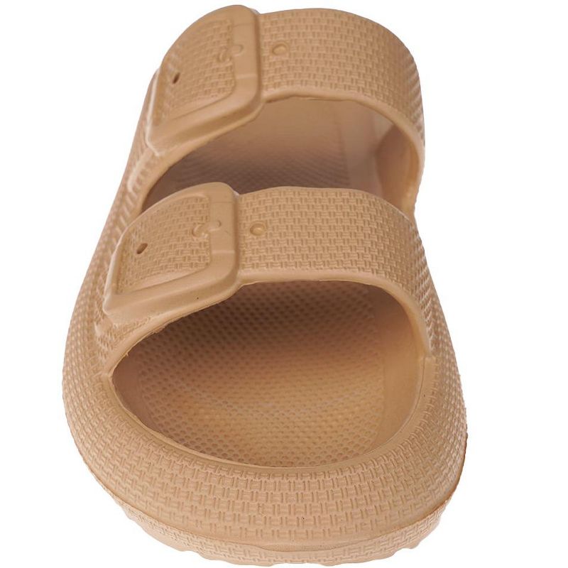 FOAMWALK Women's Flat Slip-On Textured EVA Footbed Slide Sandals - Comfy Slides for Women, 4 of 8